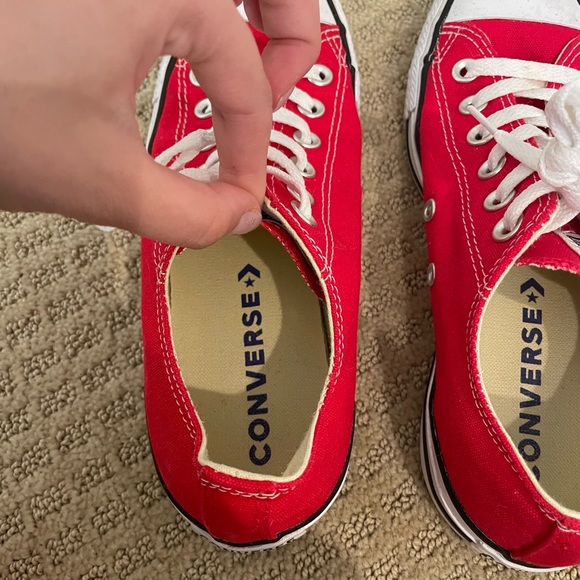 Low Top Red Converse - Picture 2 of 4